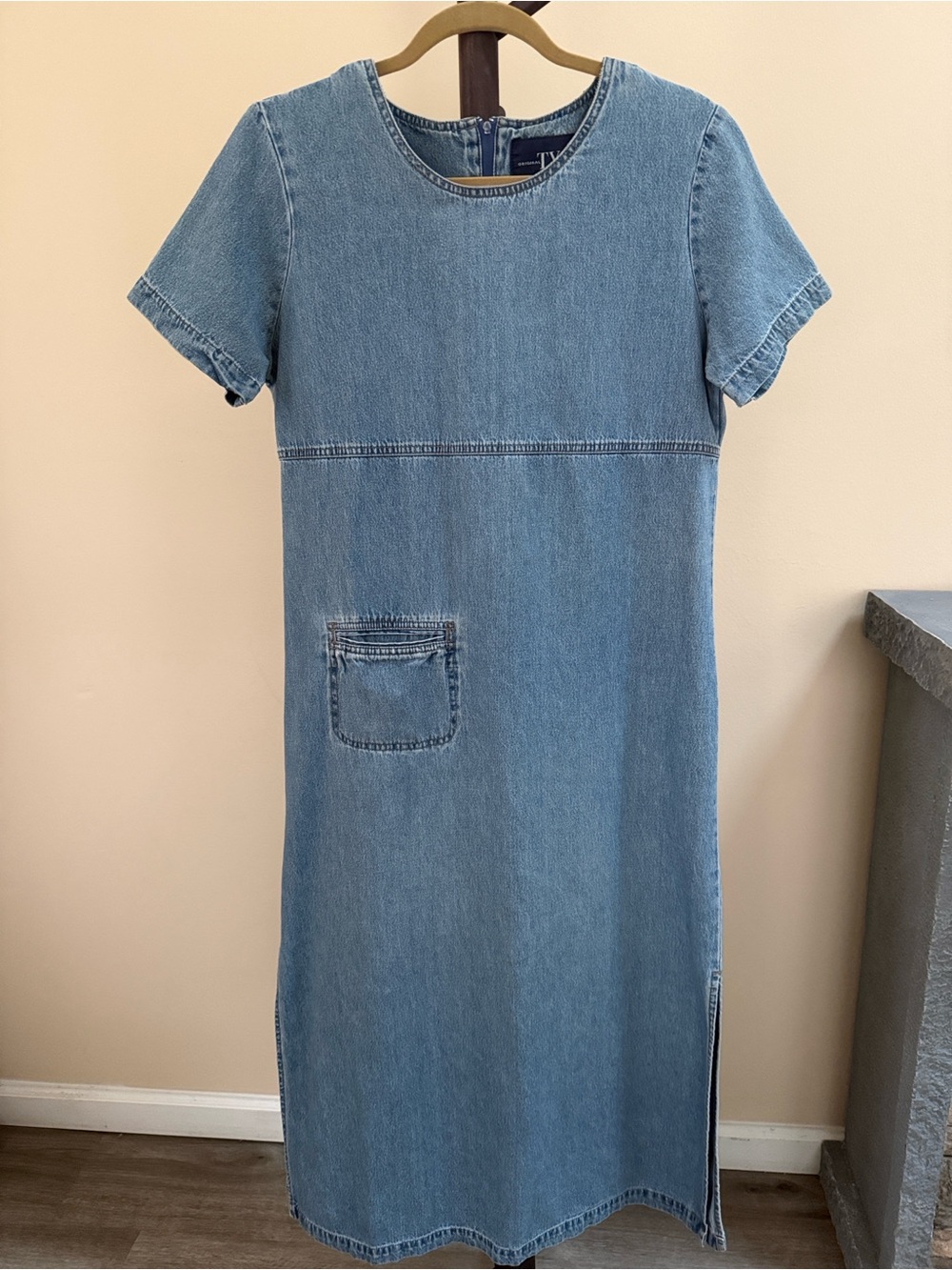Original TY Wear Vintage Light Blue Denim Shift Dress